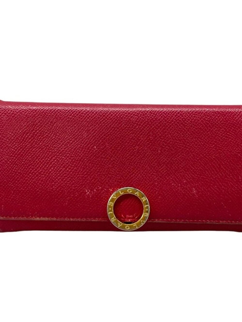 BVLGARI Bvlgari Bvlgari Pink Gold Leather Long Wallet